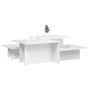 Voir la diapositive 3 : VIDAXL Tables basses 2 pcs blanc brillant bois d'ingenierie