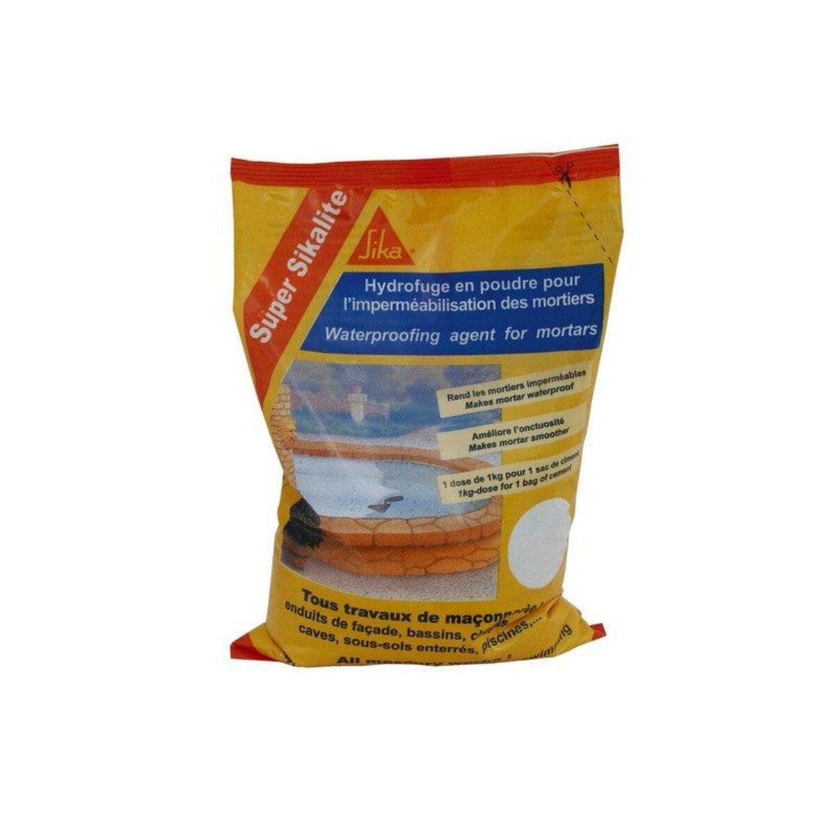 Sika Hydrofuge Pour Mortier Sika Super Sikalite 1 L Blanc