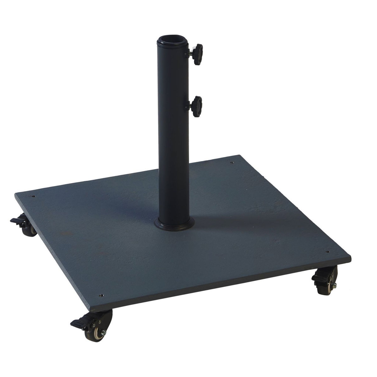 GARDENSTAR Pied de parasol carré - Acier - Bleu