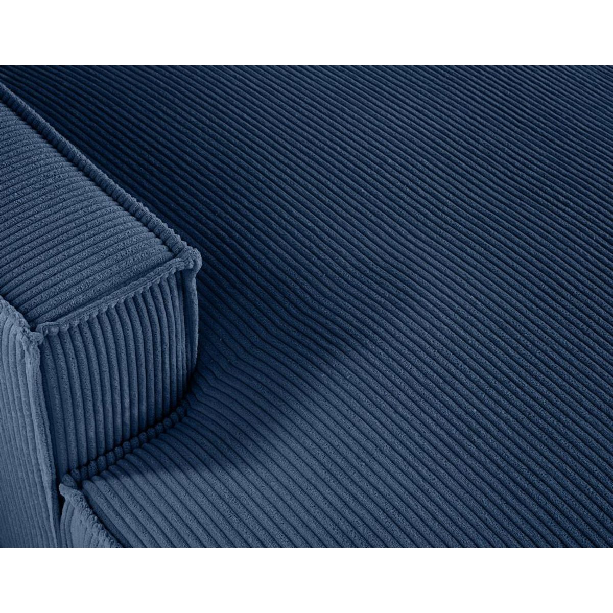 LISA DESIGN Spiaggia - canapé panoramique d'angle droit - 7 places - en velours côtelé