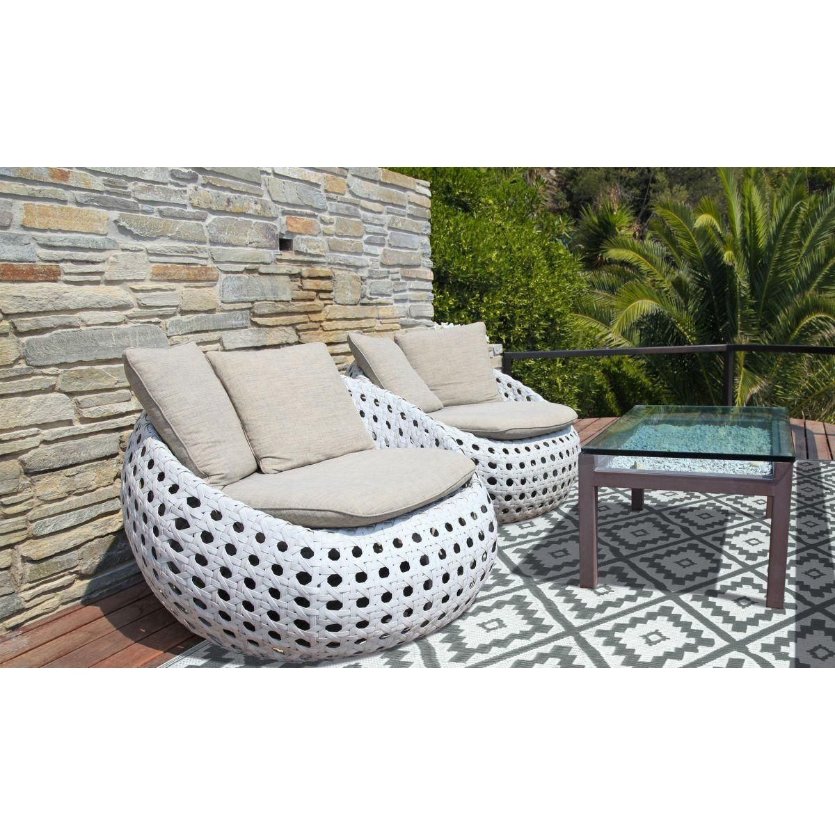 Inkazen Tapis extérieur - 160x240cm - Gris - VAHINE