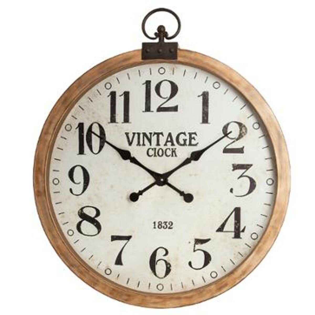  Horloge Murale Vintage  Gouss  74cm Naturel