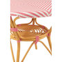 Voir la diapositive 4 : Paris Prix Table à Manger en Rotin  Danial  90cm Rose