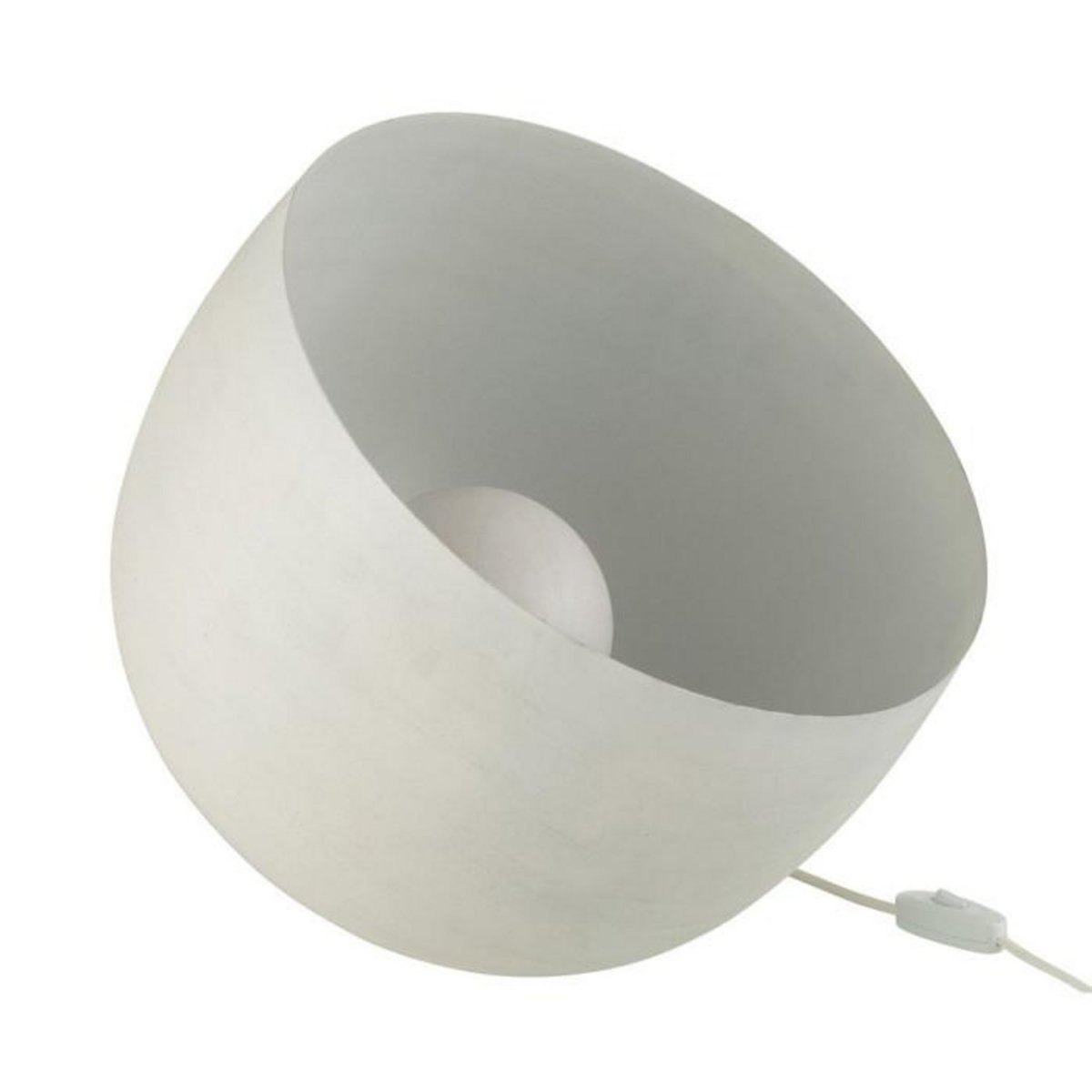 Paris Prix Lampe à Poser en Métal  Mila  32cm Blanc