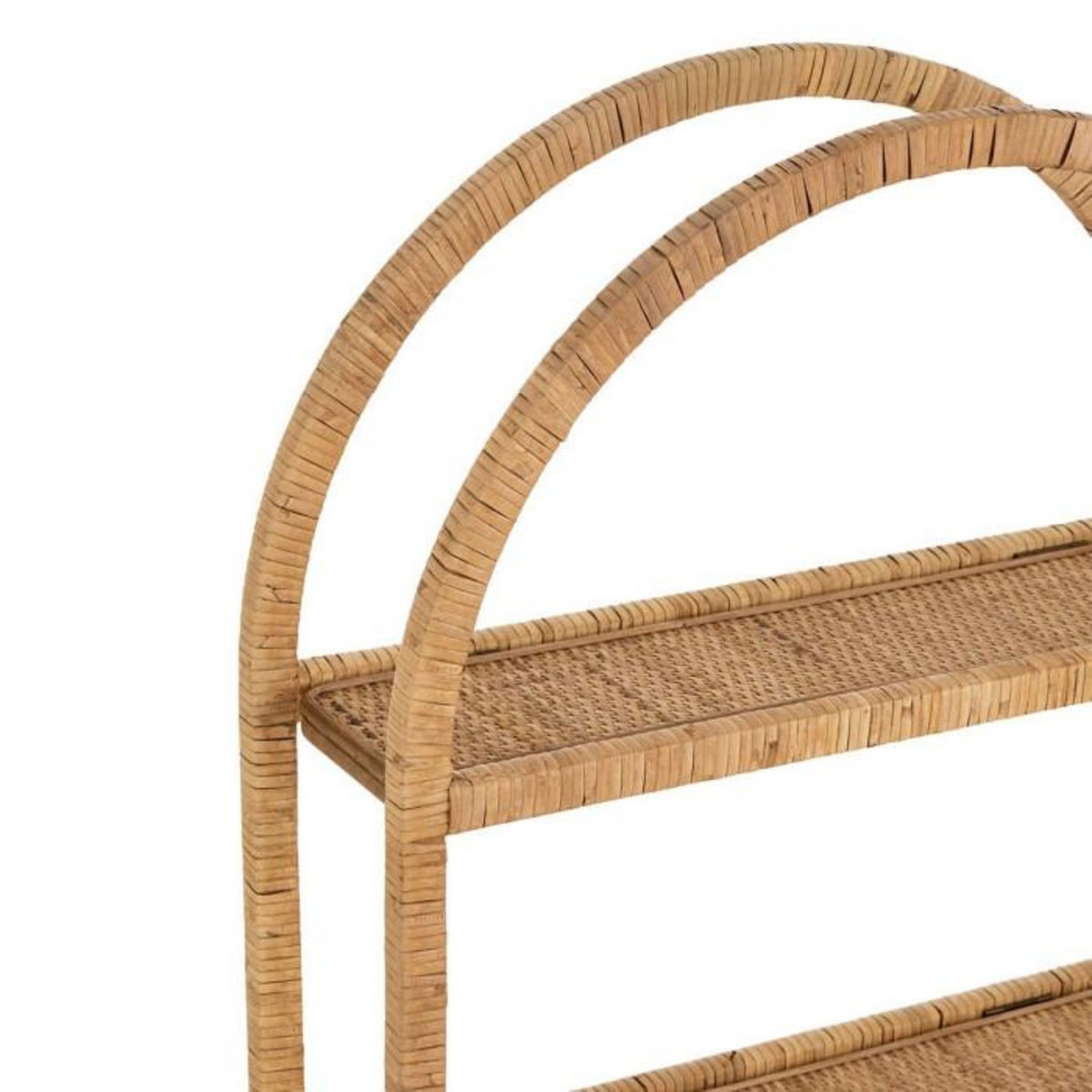 Paris Prix Étagère Murale 3 Niveaux  Ovale  110cm Naturel