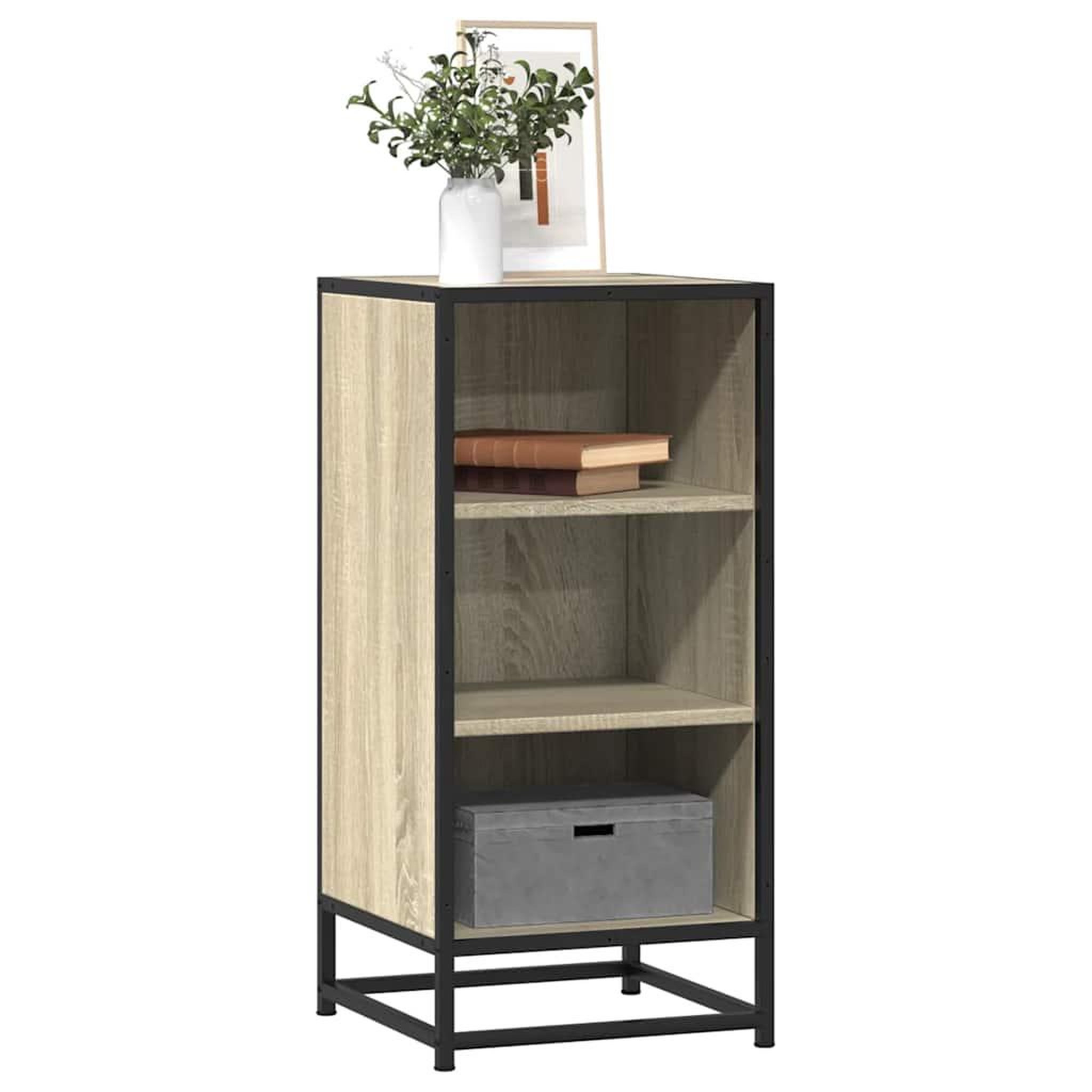 VIDAXL Buffet chene sonoma 35,5x35x76 cm bois d'ingenierie et metal