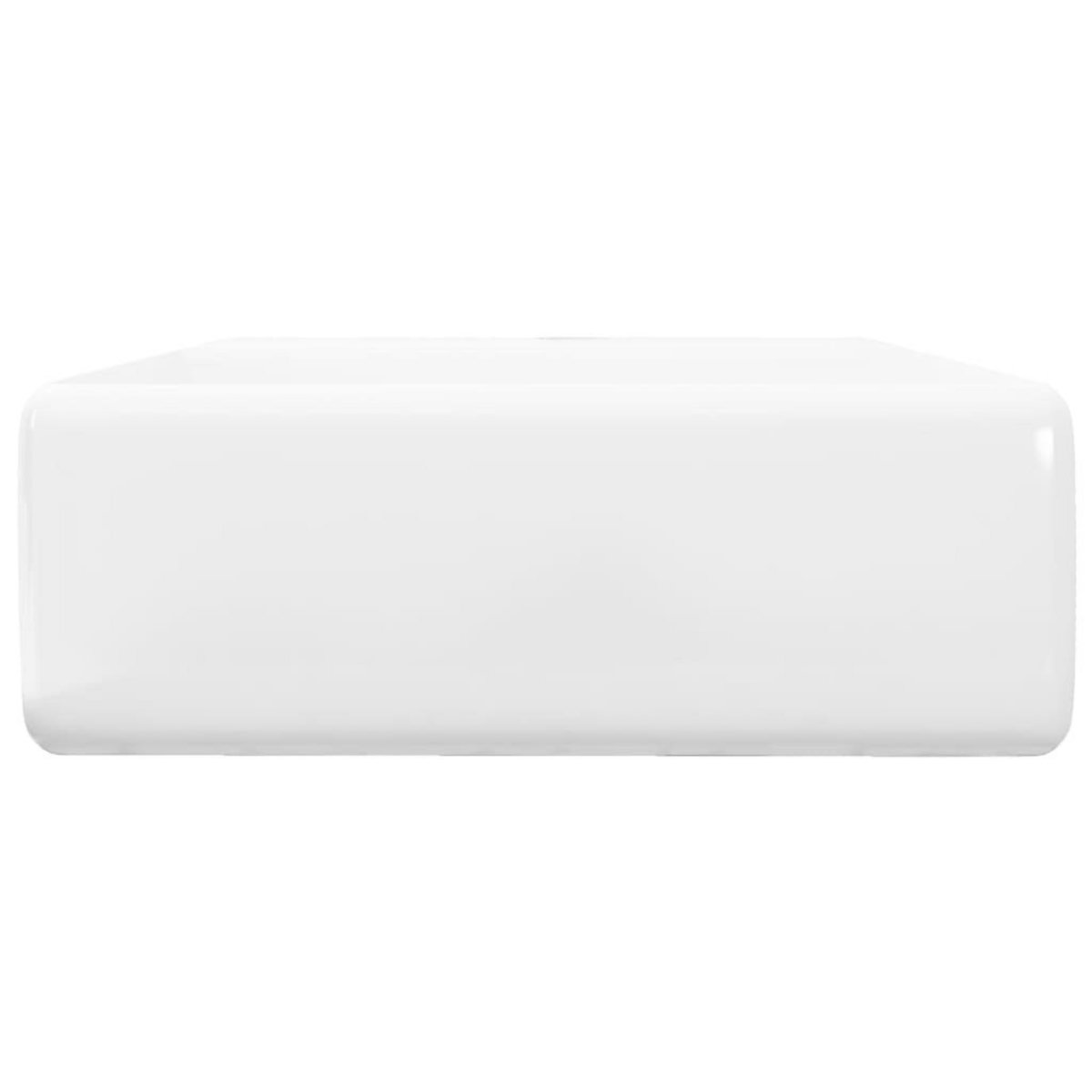 VIDAXL Luxueuse vasque ceramique carree avec trop plein 41 x 41 cm