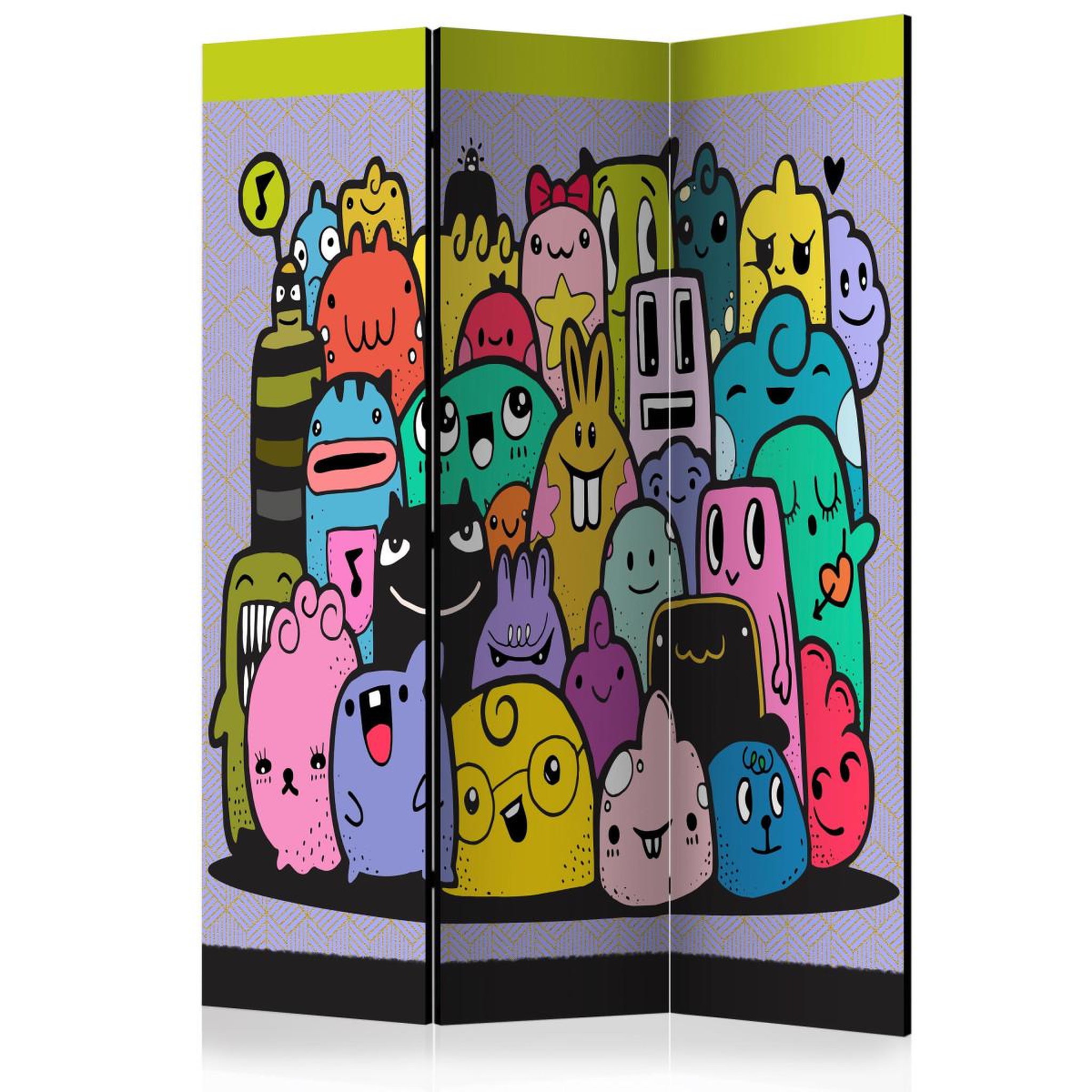 Paris Prix Paravent 3 volets  monsters from 3rd c grade  135x172cm