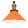 Voir la diapositive 5 : VIDAXL Lampe suspendue reglable hauteur E27 orange brillant metal