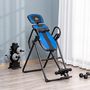 Voir la diapositive 2 : HOMCOM Table d'inversion pliable réglable antidérapante charge max. 110 Kg acier synthétique bleu noir