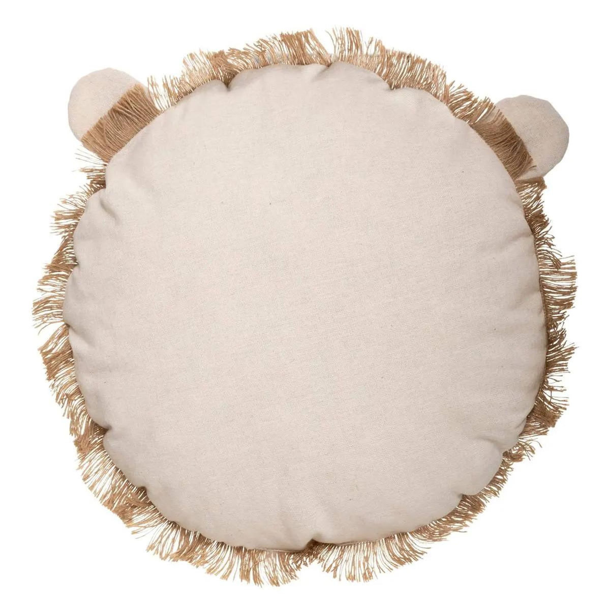 Atmosphera Kids Coussin Déco  Lion Franges  44cm Naturel