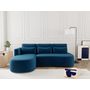 Voir la diapositive 1 : LISA DESIGN Mahina - canapé d'angle gauche 4 places convertible avec coffre en velours côtelé