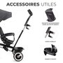 Voir la diapositive 5 : KINDERKRAFT Tricycle evolutif poussette avec pare soleil regl