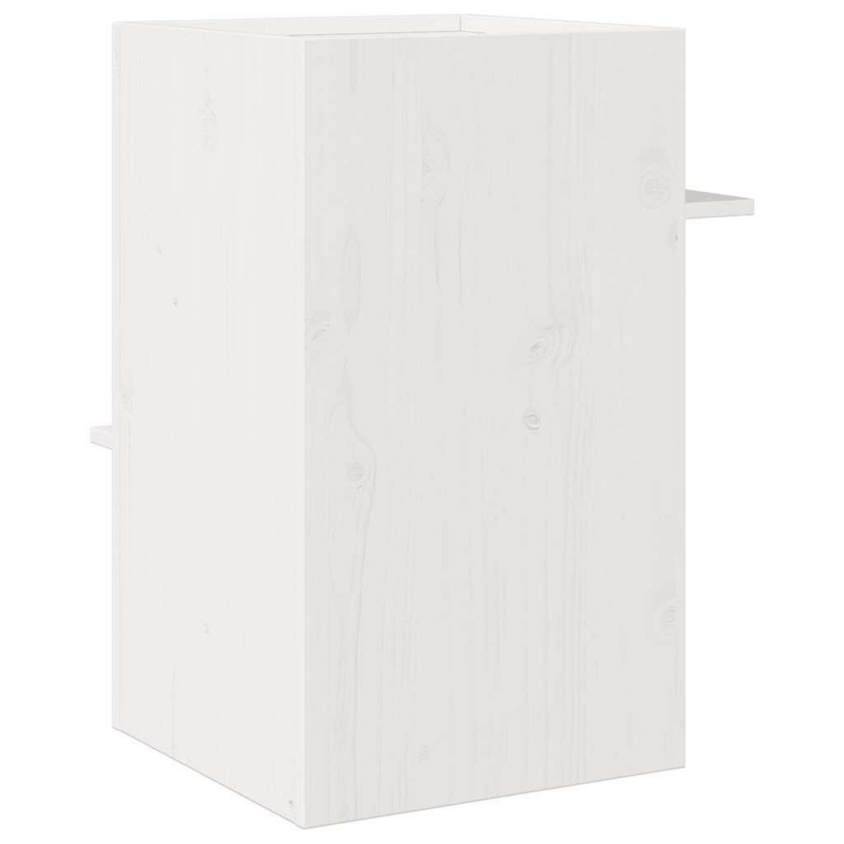 VIDAXL Maison pour chat blanc 43x43x60 cm bois de pin massif