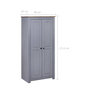 Voir la diapositive 6 : VIDAXL Garde-robe Gris 80x50x171,5 cm Pin massif Assortiment Panama