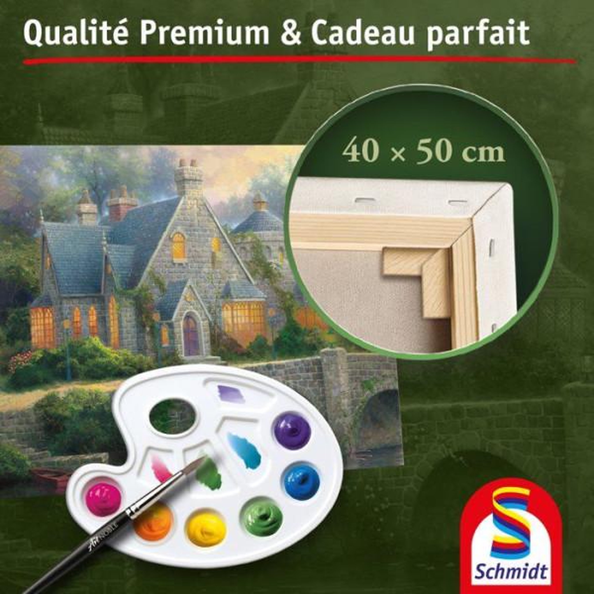 Voir la diapositive 5 : Schmidt Spiele My Art Noble - Kit de peinture Premium - SCHMIDT SPIELE - Manoir Eclairé - Des 12 ans
