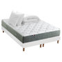 Voir la diapositive 3 : IDLITERIE Ensemble matelas Ressort 7 zones HYGGE + Sommier + couette + oreillers Fabriqué en France