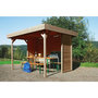 Voir la diapositive 2 : Solid Kiosque en bois  Regensburg  - 6 m² - 3.44 x 2.59 x 2.23 m - 19 mm