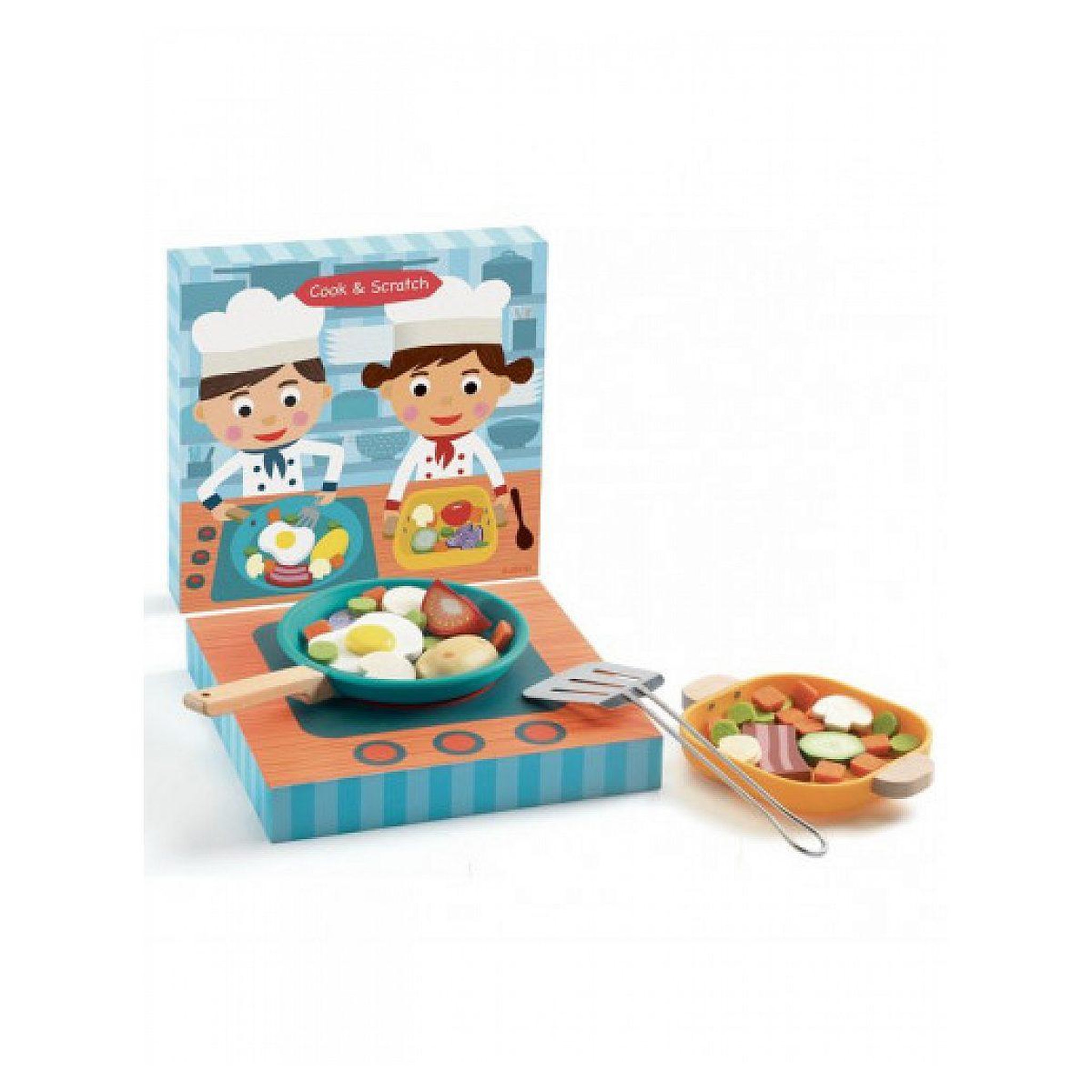 Voir la diapositive 2 : Djeco Jeu d imitation - dinette cook and scratch