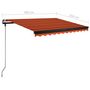 Voir la diapositive 6 : VIDAXL Auvent manuel retractable sur pied 300x250 cm Orange et marron