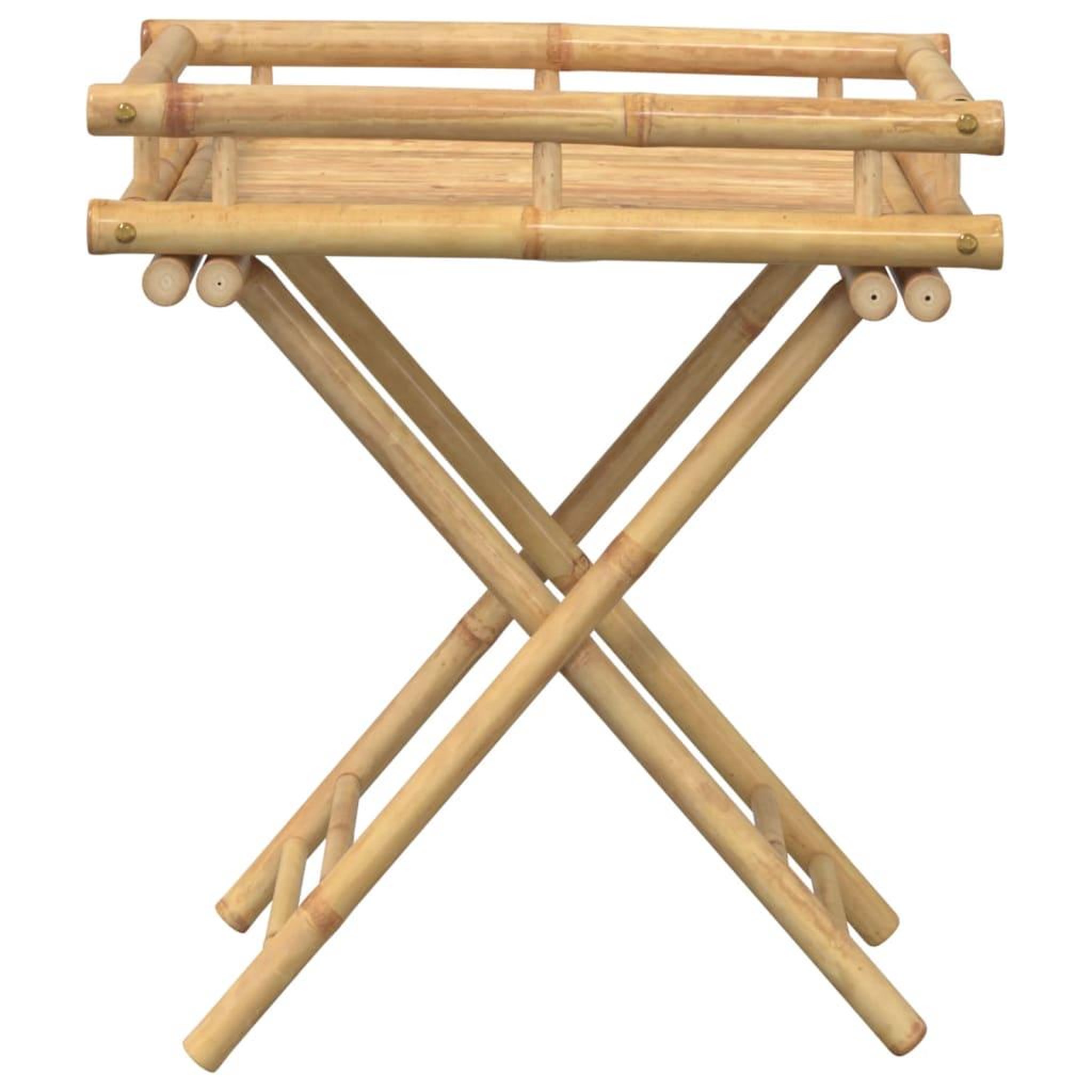 Voir la diapositive 5 : VIDAXL Table a plateau pliante 60x40x68 cm bambou