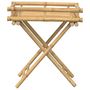 Voir la diapositive 5 : VIDAXL Table a plateau pliante 60x40x68 cm bambou