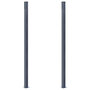 Voir la diapositive 3 : VIDAXL Poteaux de cloture 2 pcs Gris fonce 185 cm Aluminium