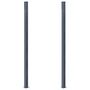 Voir la diapositive 3 : VIDAXL Poteaux de cloture 2 pcs Gris fonce 185 cm Aluminium