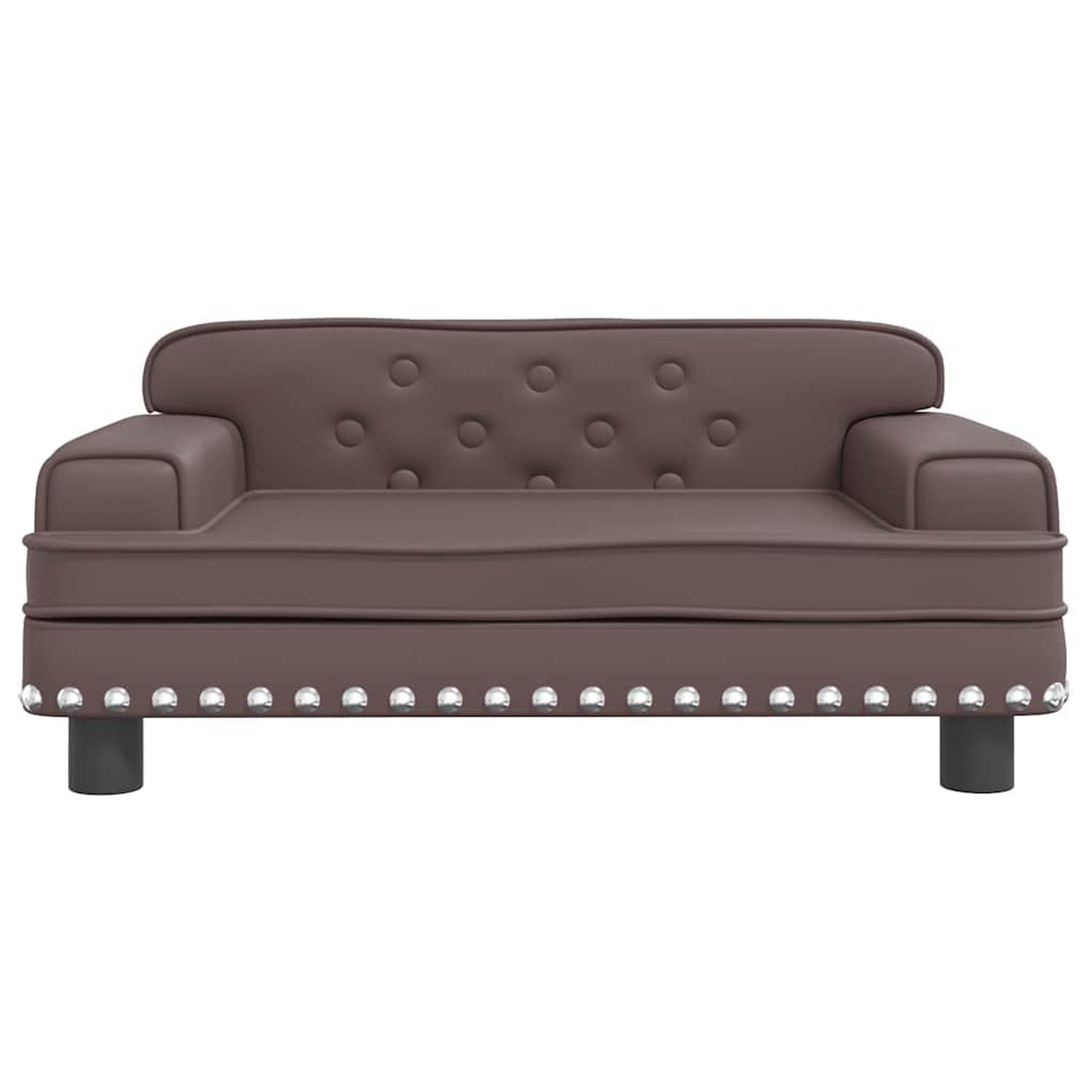 Voir la diapositive 3 : VIDAXL Lit pour chien marron 70x45x30 cm similicuir