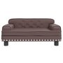 Voir la diapositive 3 : VIDAXL Lit pour chien marron 70x45x30 cm similicuir