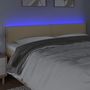 Voir la diapositive 3 : VIDAXL Tete de lit a LED Creme 200x5x78/88 cm Tissu