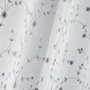 Voir la diapositive 2 : Paris Prix Paire de Voilages  Petite Fleur  60x120cm Blanc & Gris
