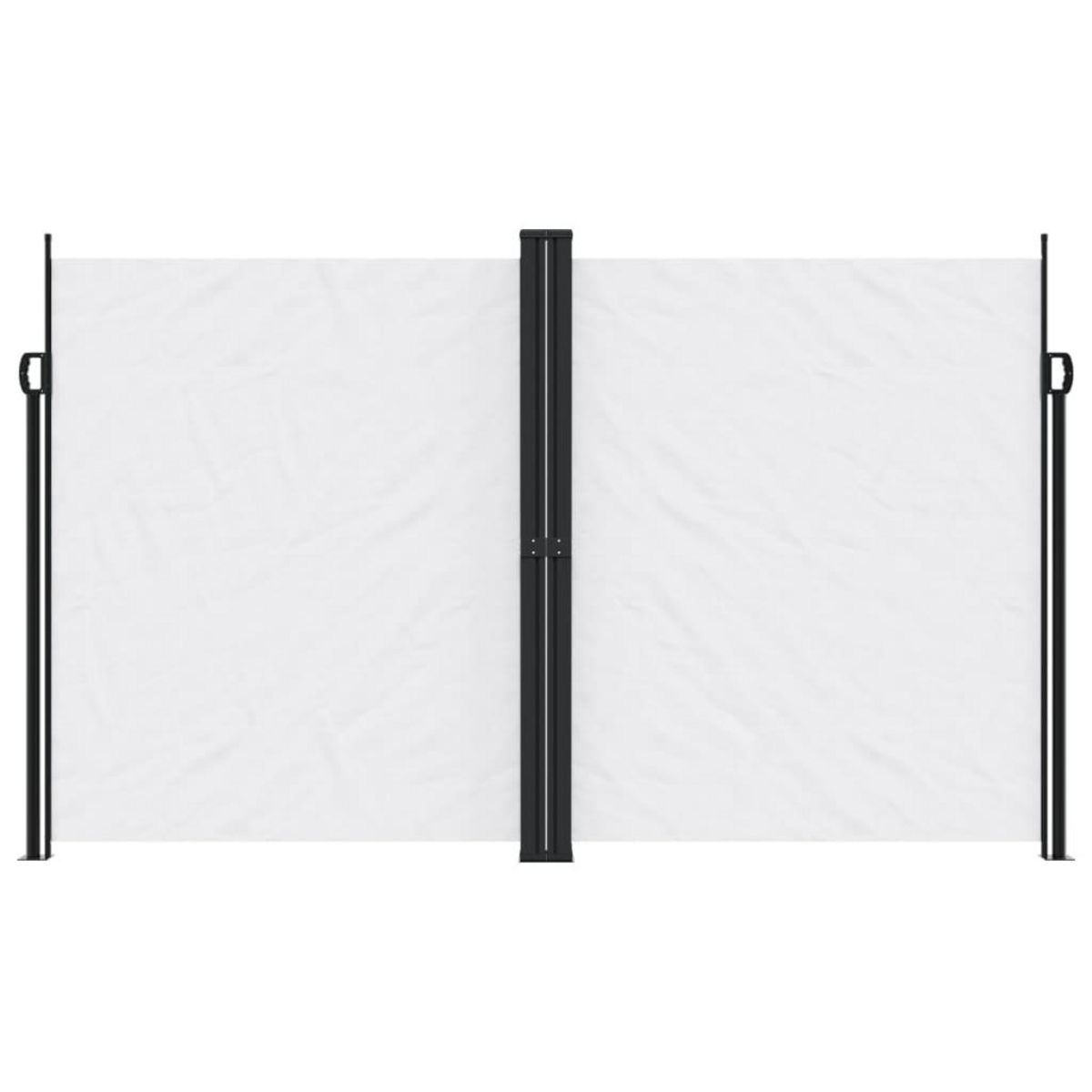 VIDAXL Auvent lateral retractable blanc 200x1200 cm