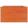 Voir la diapositive 5 : VIDAXL Jardiniere cire marron 80x80x45,5 cm bois de pin massif