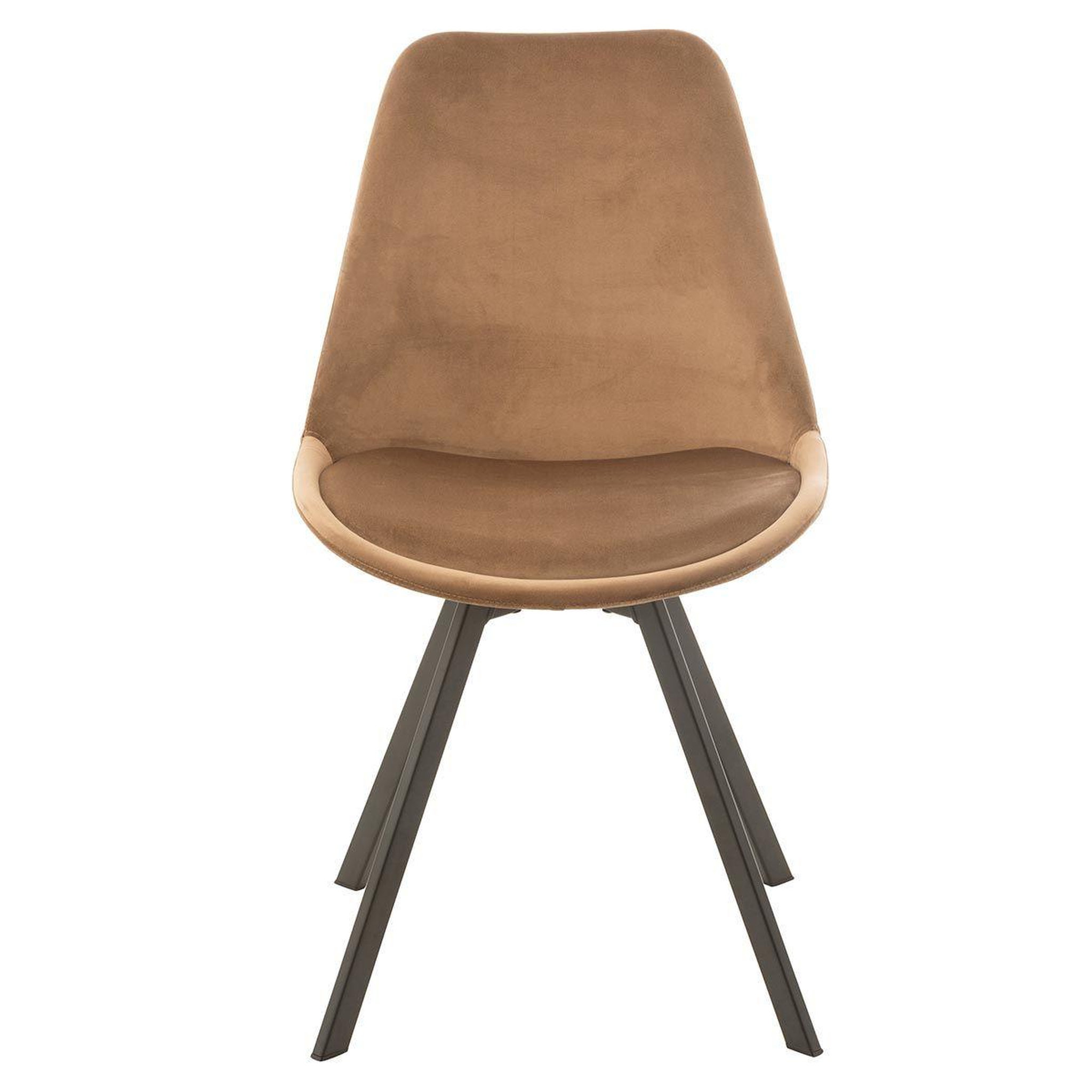 Voir la diapositive 2 : J-LINE Chaise design  hélène  84cm marron
