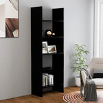 VIDAXL Bibliotheque Noir 60x35x180 cm Bois d'ingenierie