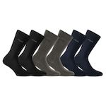 FILA Lot de 6 Paires de Chaussettes de ville homme en bambou FU5511. Coloris disponibles : Gris