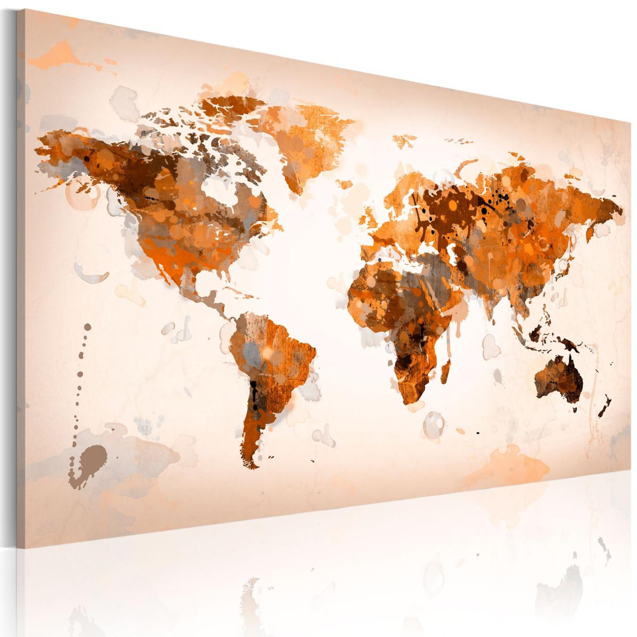 Voir la diapositive 1 : Paris Prix Tableau Imprimé  Map of the World Desert Storm