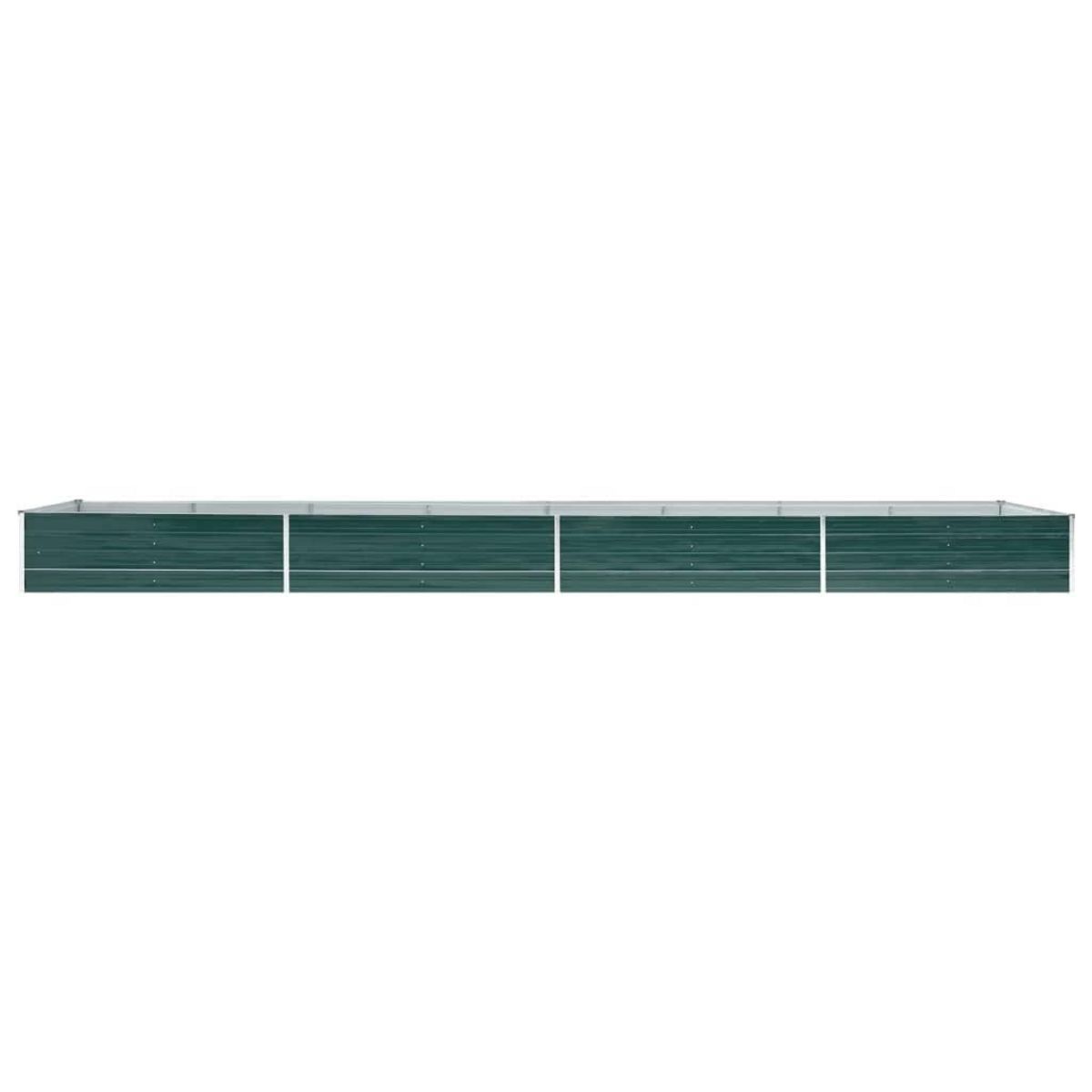 VIDAXL Lit sureleve de jardin Acier galvanise 600x80x45 cm Vert