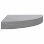 Voir la diapositive 4 : VIDAXL Etageres d'angle murales 2 pcs Gris beton 35x35x3,8 cm MDF