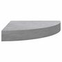 Voir la diapositive 4 : VIDAXL Etageres d'angle murales 2 pcs Gris beton 35x35x3,8 cm MDF