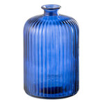 Paris Prix Vase Bouteille en Verre  Stripe  23cm Bleu