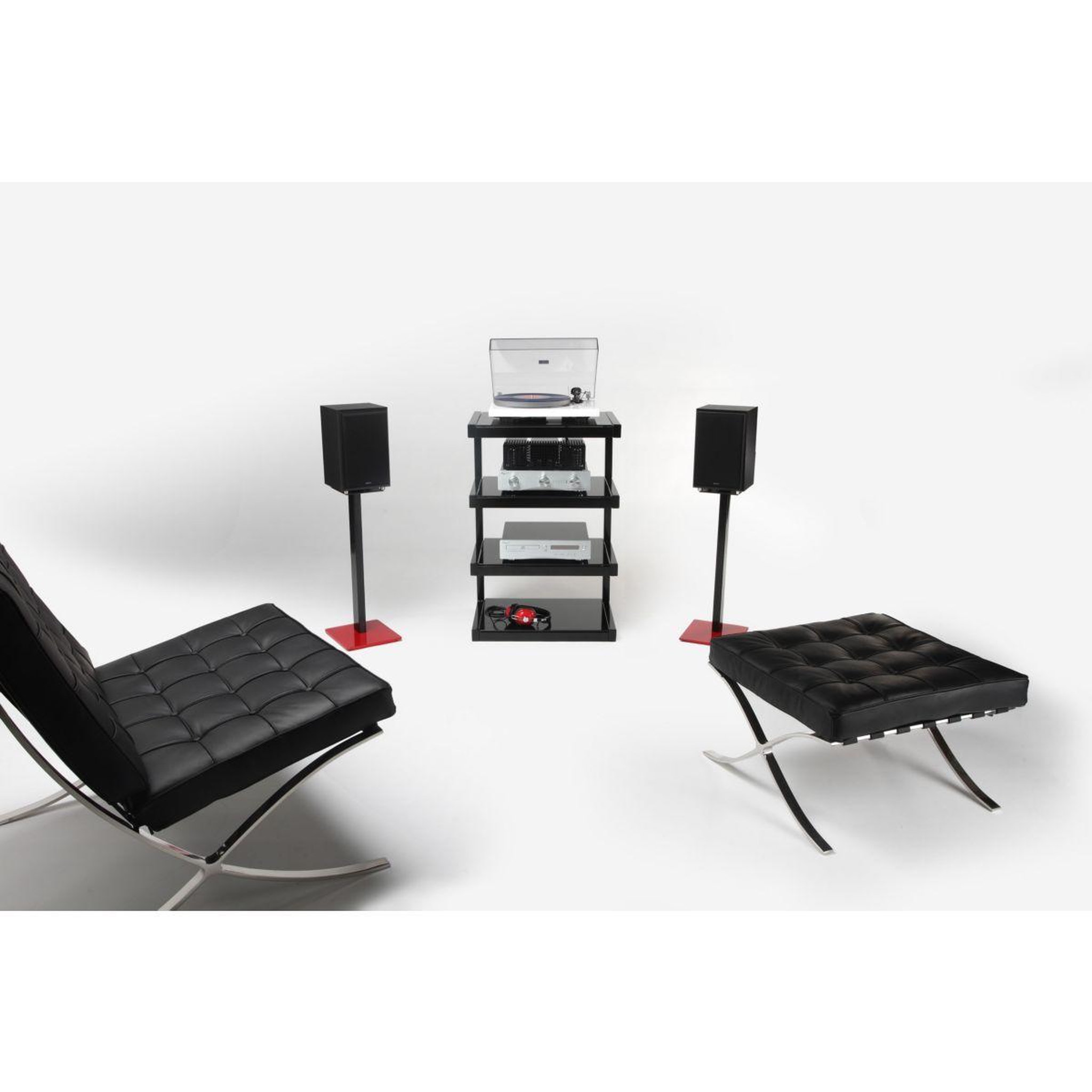 Voir la diapositive 4 : Norstone Meuble Hifi Esse Hifi - Noir