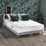 Voir la diapositive 2 : IDLITERIE Ensemble matelas Ressorts 7 zones H28cm + sommier PALACIO 2 FABRICATION FRANCAISE