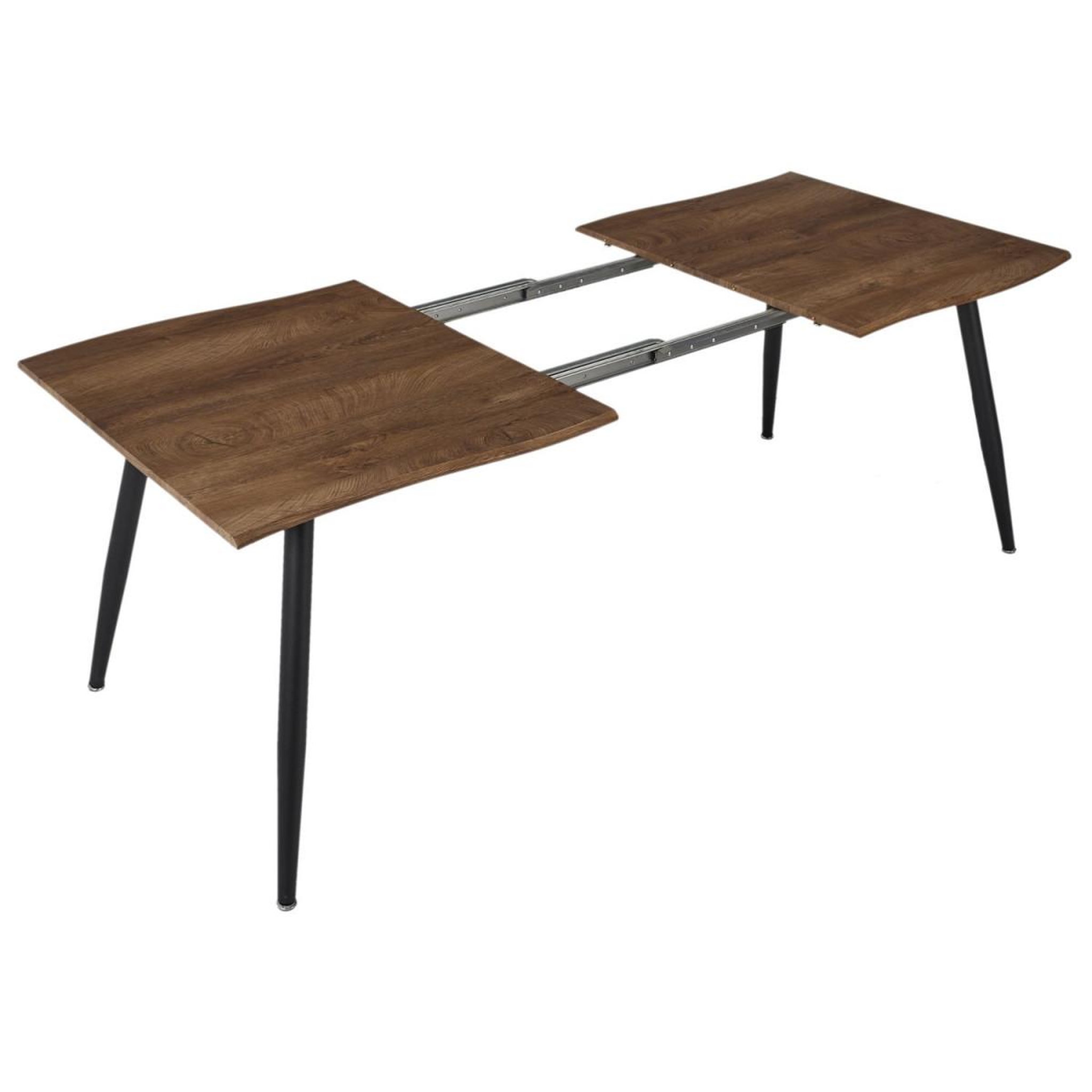 Voir la diapositive 5 : The Home Deco Factory Table à manger extensible  forest  150-210cm marron