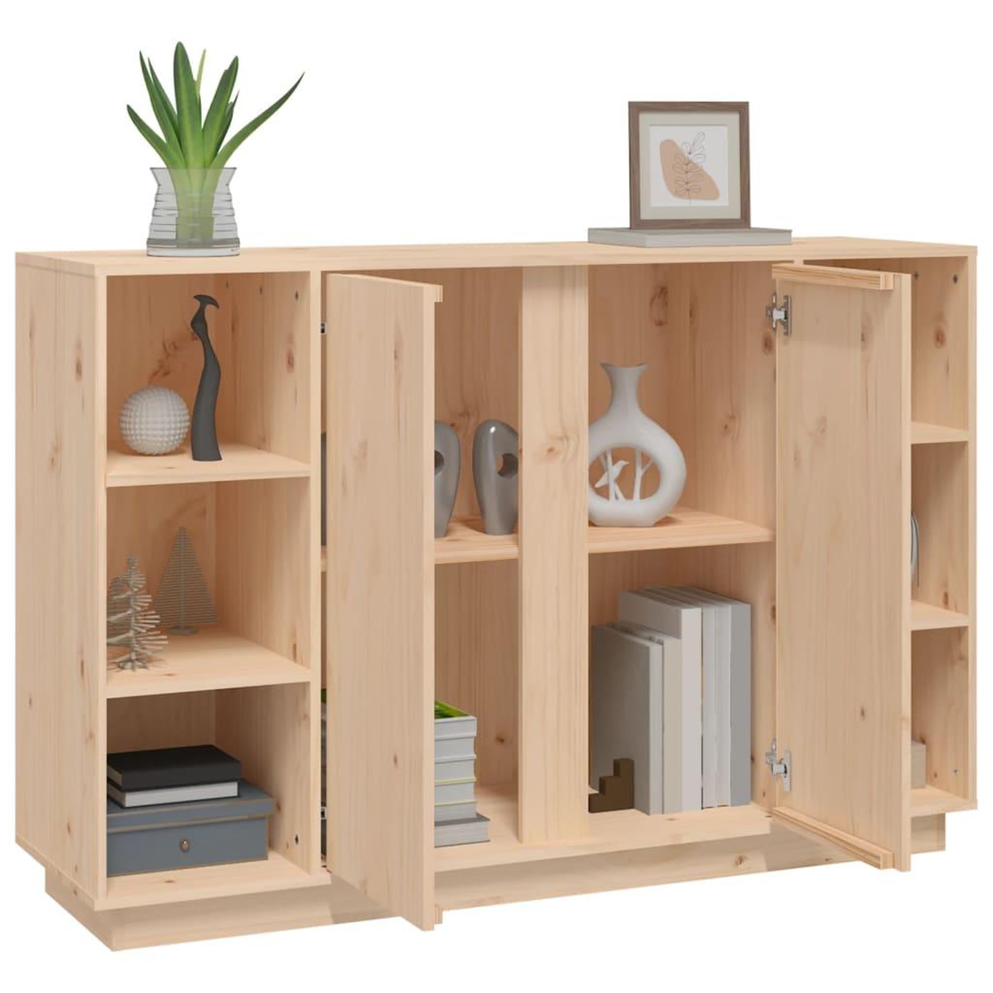 Voir la diapositive 5 : VIDAXL Buffet 120x35x80 cm Bois massif de pin