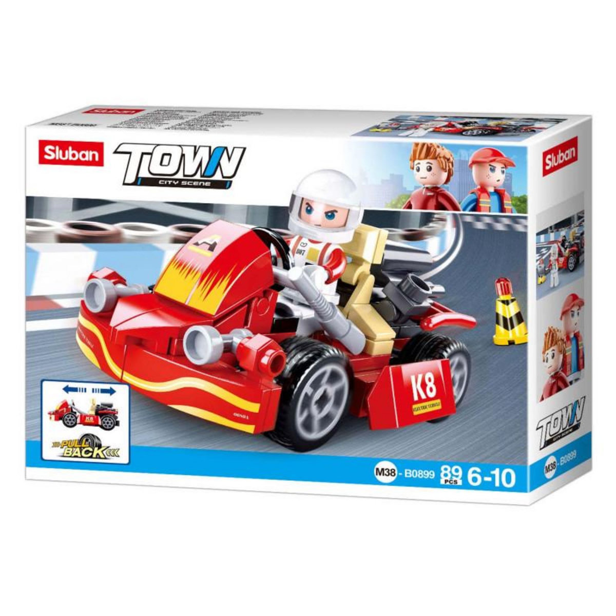 Sluban Sluban Pull Back Kart M38-B0899