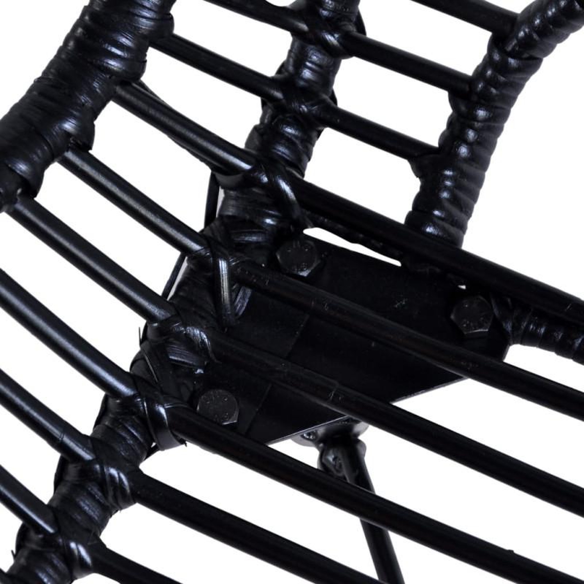 Voir la diapositive 5 : VIDAXL Chaises à manger lot de 2 noir rotin naturel