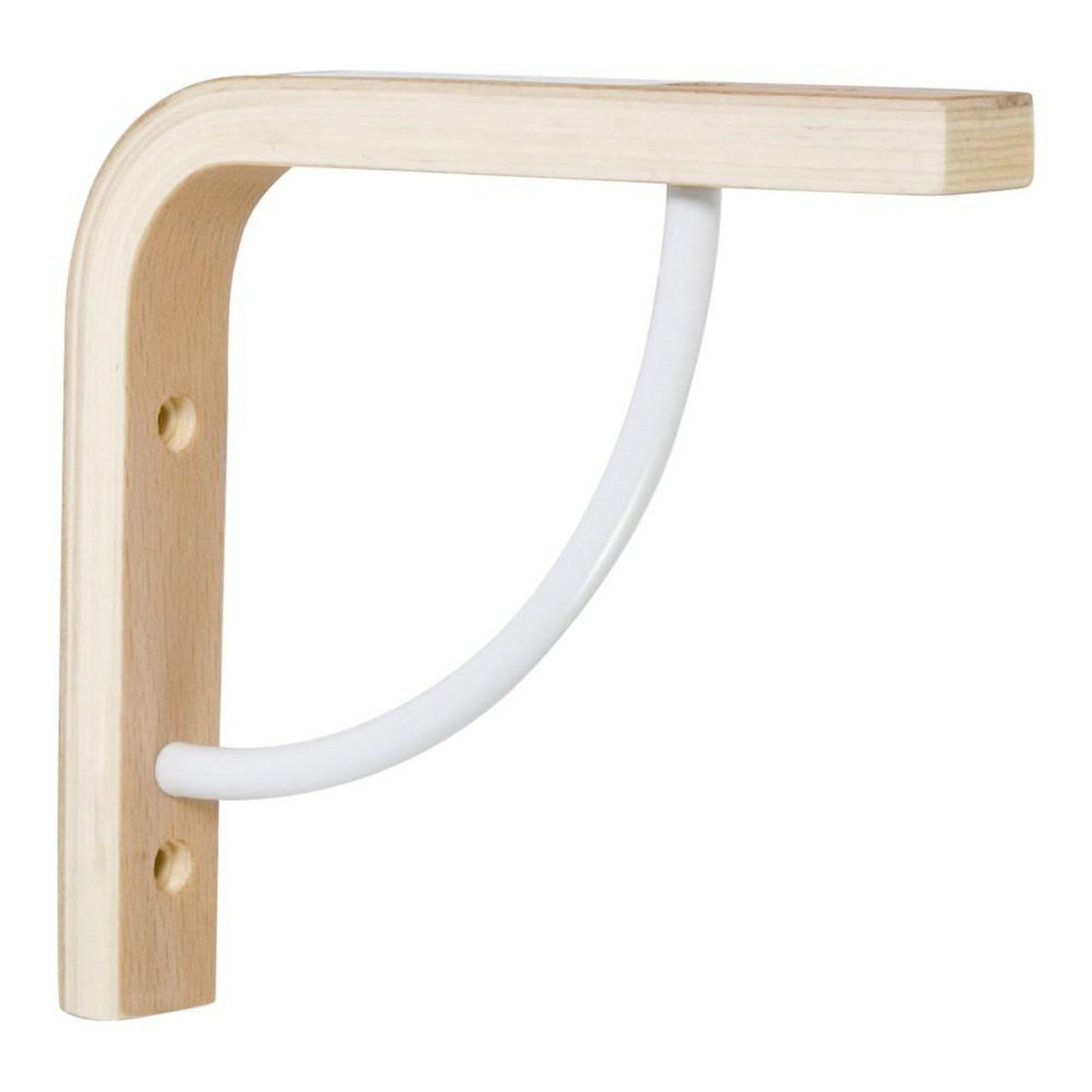 CENTRALE BRICO Equerre Multi + bois brut naturel, H.13 x P.15 cm