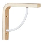 CENTRALE BRICO Equerre Multi + bois brut naturel, H.13 x P.15 cm